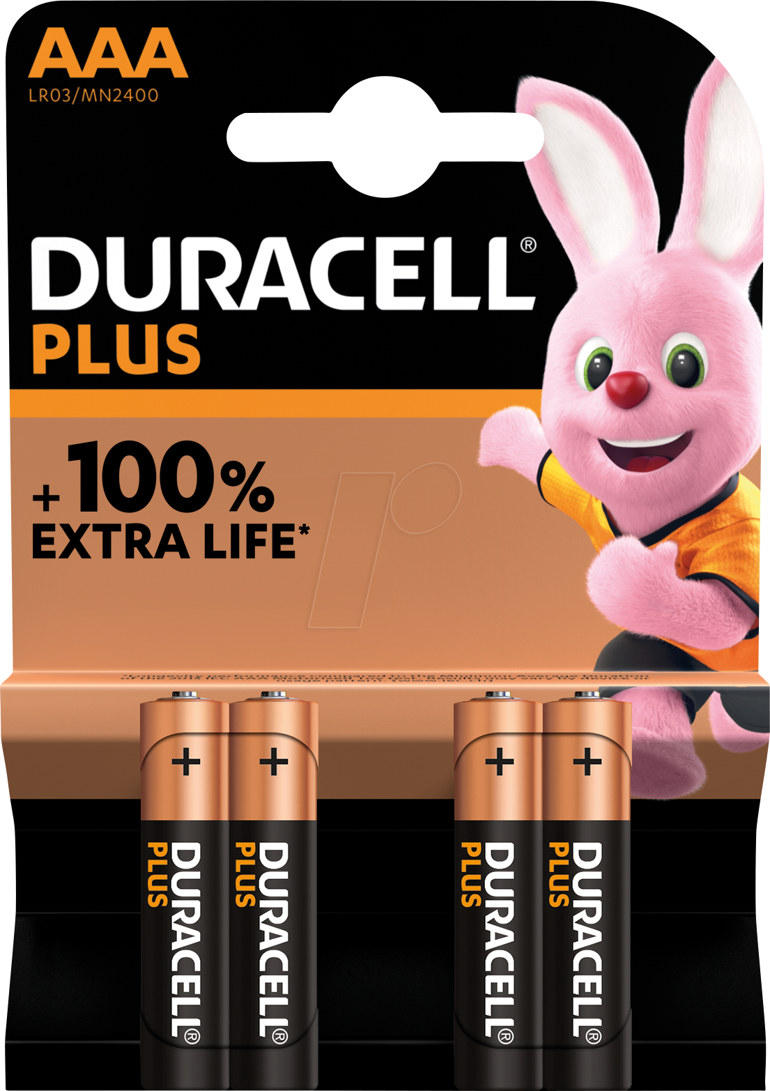 DURA PLUS AAA4 - Duracell Plus, Alkaline Batterie, AAA (Micro), 4er-Pack