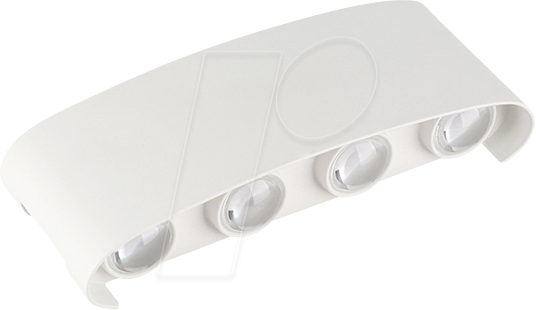 OPT 7412 - Wandleuchte, 8 W, 3000 K, 680 lm, weiß, IP 65