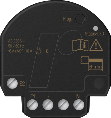 JG BTS1B2U - Bluetooth Schaltaktor, 1-fach, Unterputz