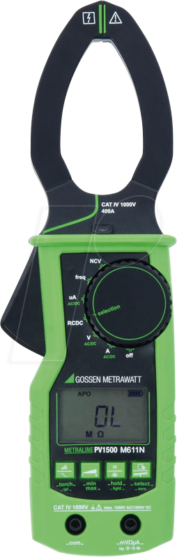 METRALINE PV1500 - Stromzange METRALINE PV 1500, digital, AC/DC, bis 1000 A