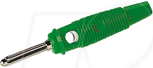 BUELA 20K GN - Bananenstecker, 4 mm, grün