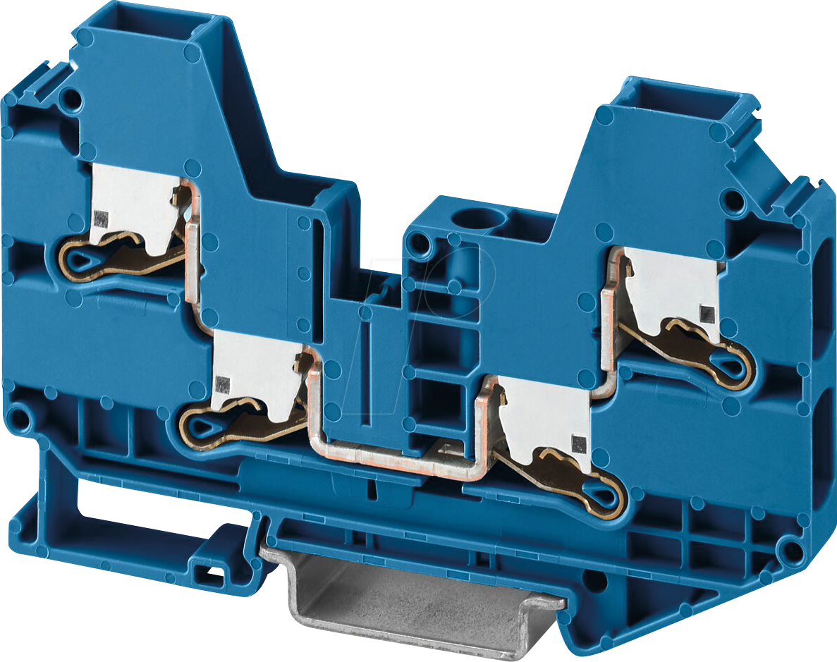 XTV 6 QUATTRO BU - Durchgangsklemme XTV Push-X, 6 mm² - blau