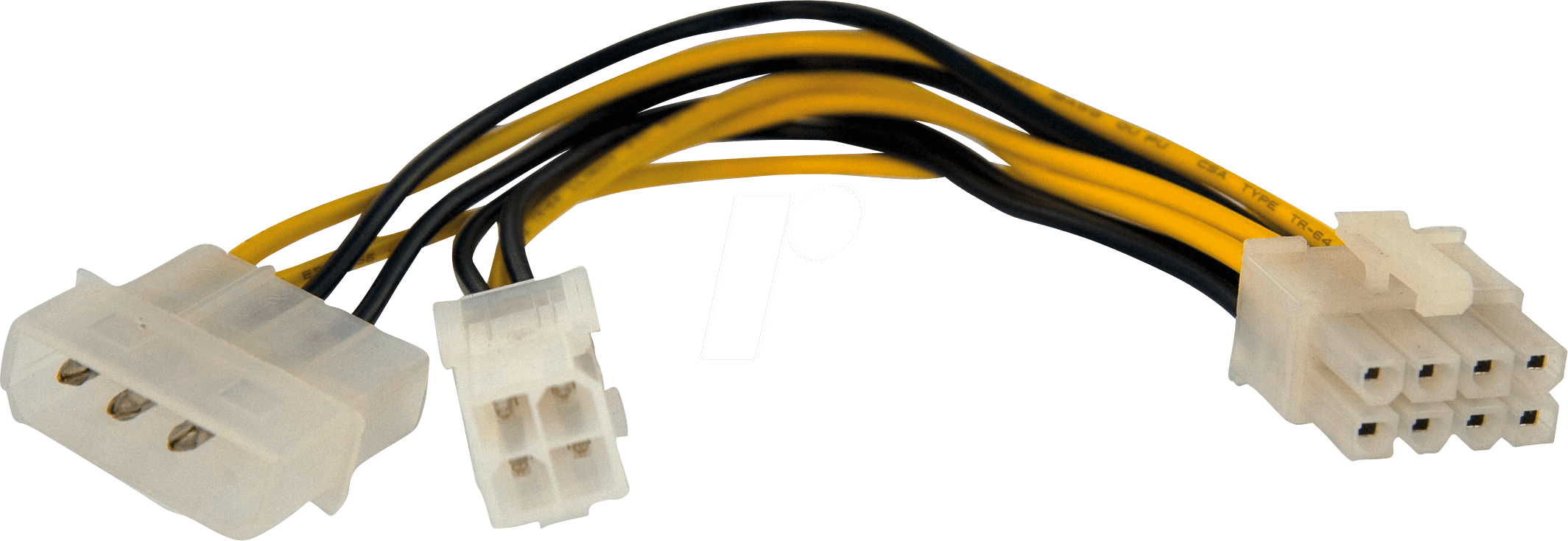 ST EPS48ADAP - Kabel Power ATX 8 Pin Stecker > ATX 4 Pin Buchse / LP4, 15 cm