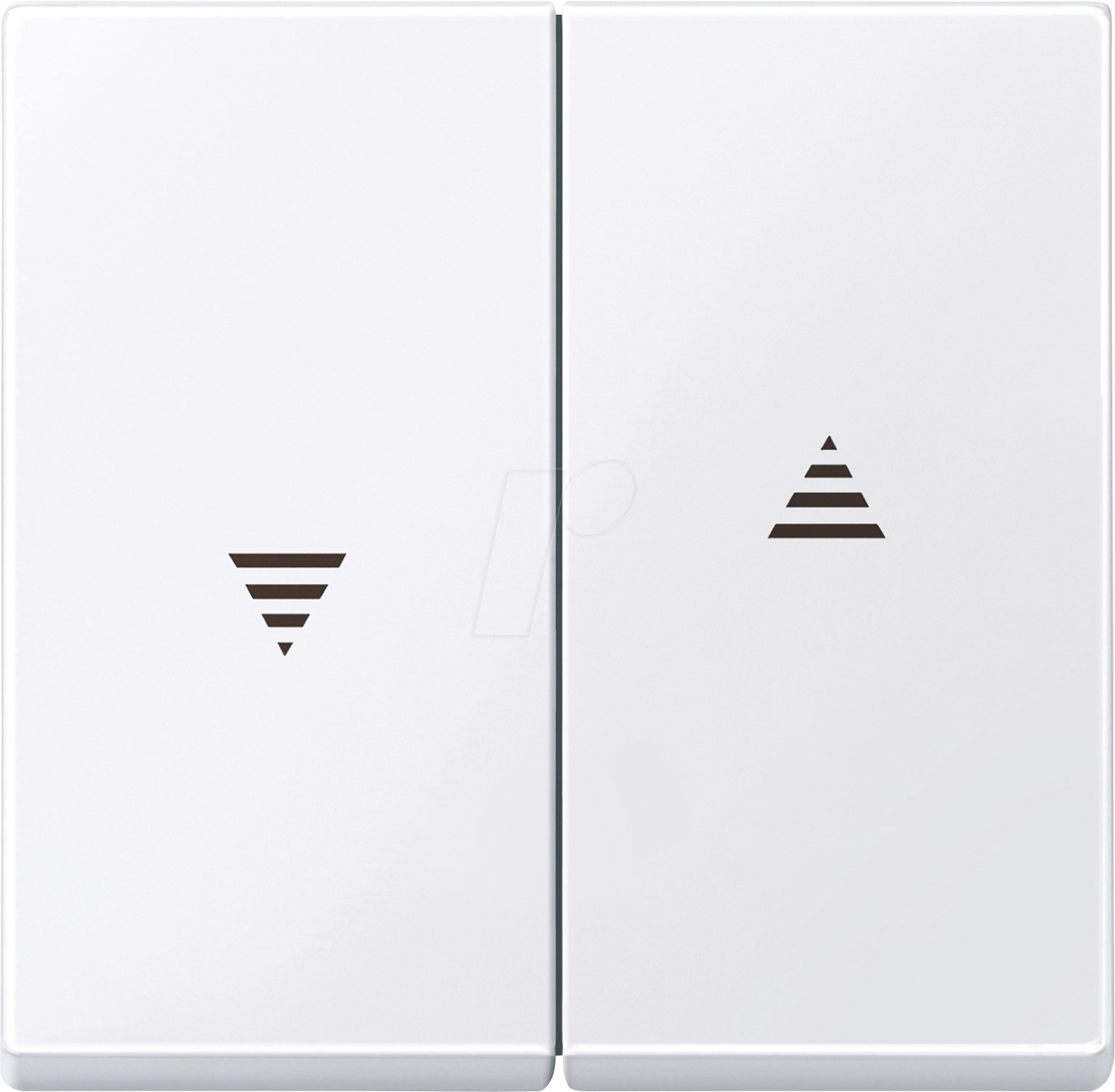 ME SM 432425 - System M, Wippe für Rollladen, aktivweiß glänzend, antibakteriel