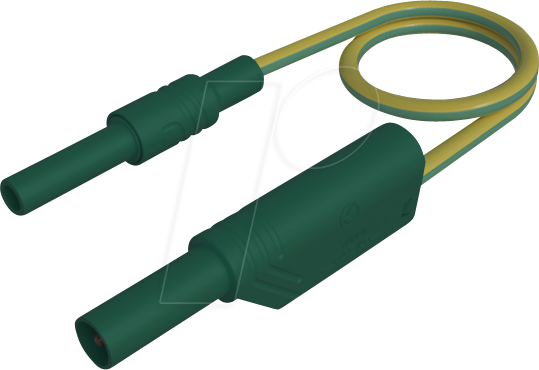 MAL S WSB 50 GG - Messleitung, 2,5 mm², 0,5 m, gelb/grün, gesichert, stapelbar