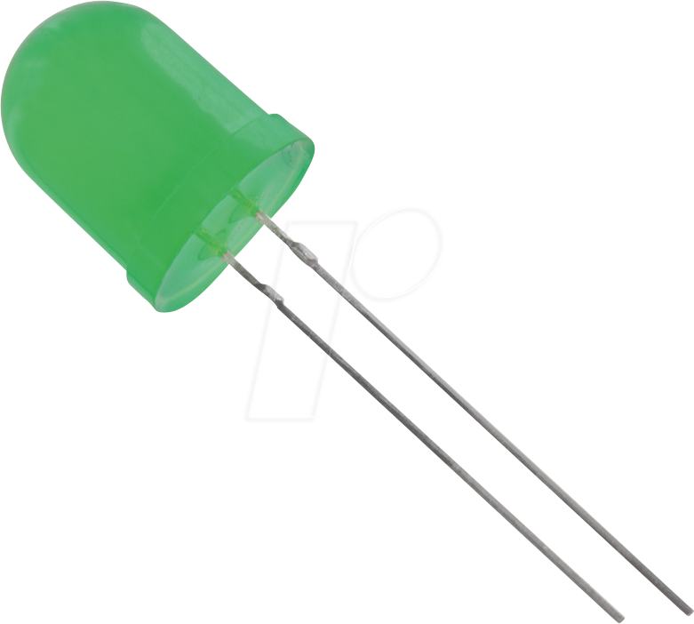 10003G6D-EHB-S - LED 10mm, bedrahtet, grün, 150 mcd, 50°