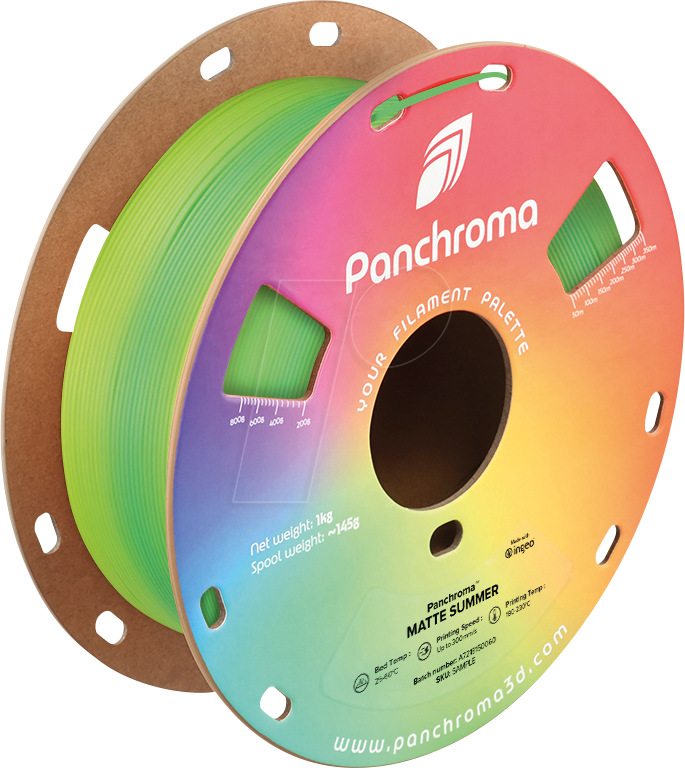POLYMAKER CA4057 - Filament, Panchroma PLA, Gradient Matte Summer, 1,75 mm, 1 kg