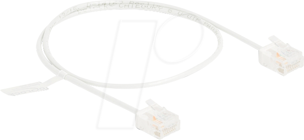 DELOCK 80773 - Patchkabel Cat.6 UTP, Ultra Slim, 0,5 m, weiß