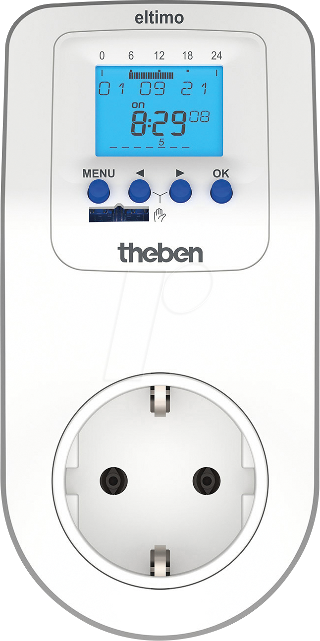 THEBEN 0200130 - Digitale Zeitschaltuhr, Wochenprogramm, 56 Speicherplätze, App