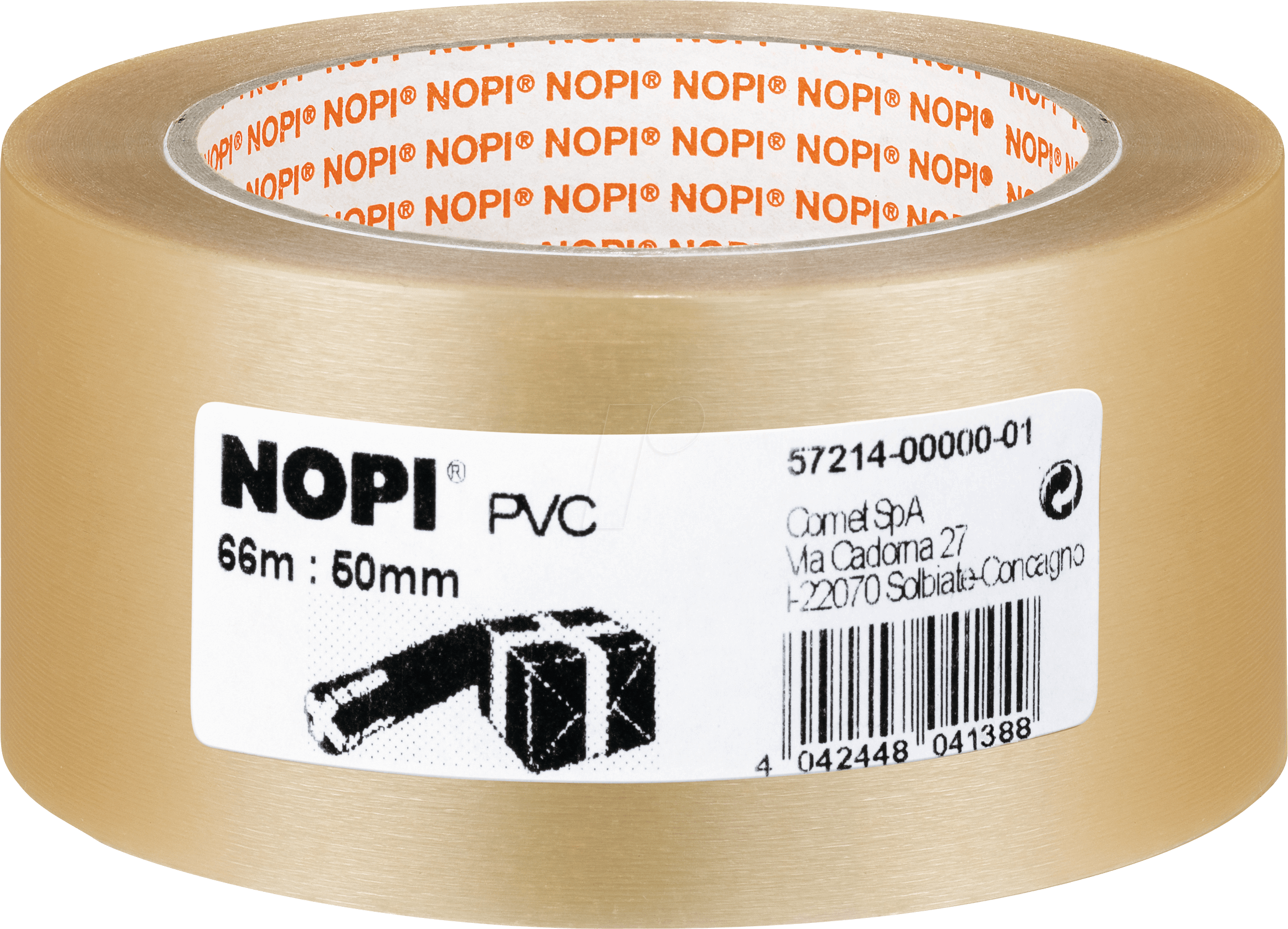 NOPI 57214 - Packband, geprägt, PVC, transparent