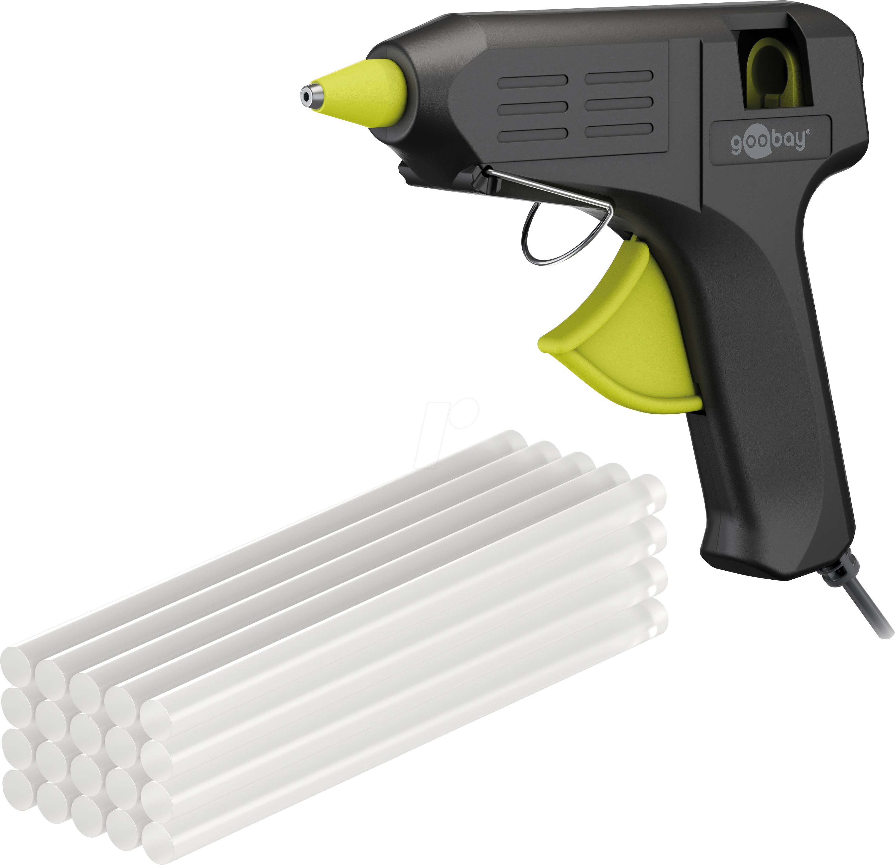 GOOBAY 77826 - Heißklebepistole, 40 W, Superior, Ø 11 mm, inkl. 20 Klebesticks