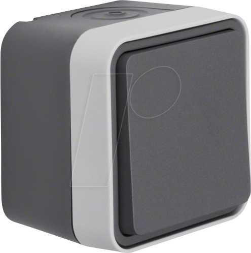 BERKER 30773505 - Kreuzschalter AP W.1 grau