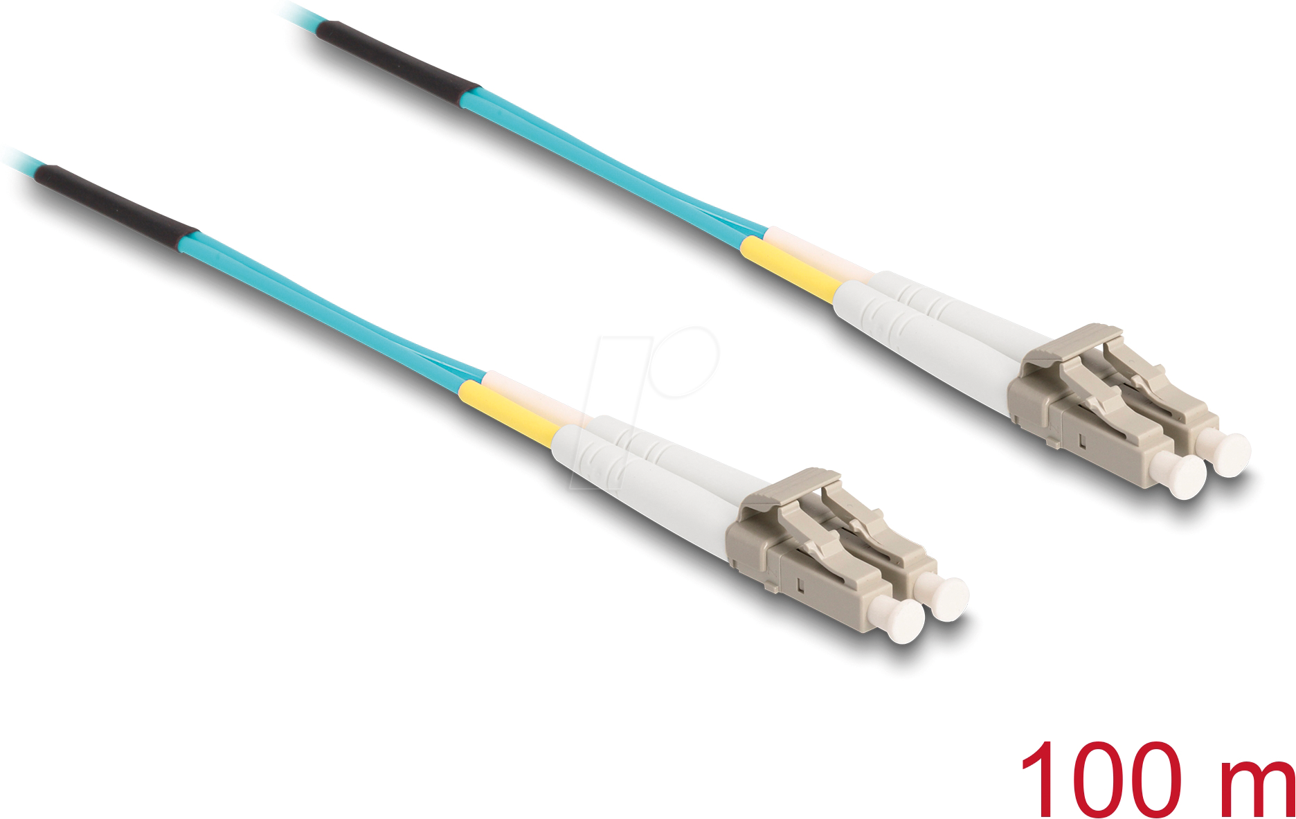 DELOCK 80153 - LWL Kabel, LC Duplex, Multimode OM3, 100 m
