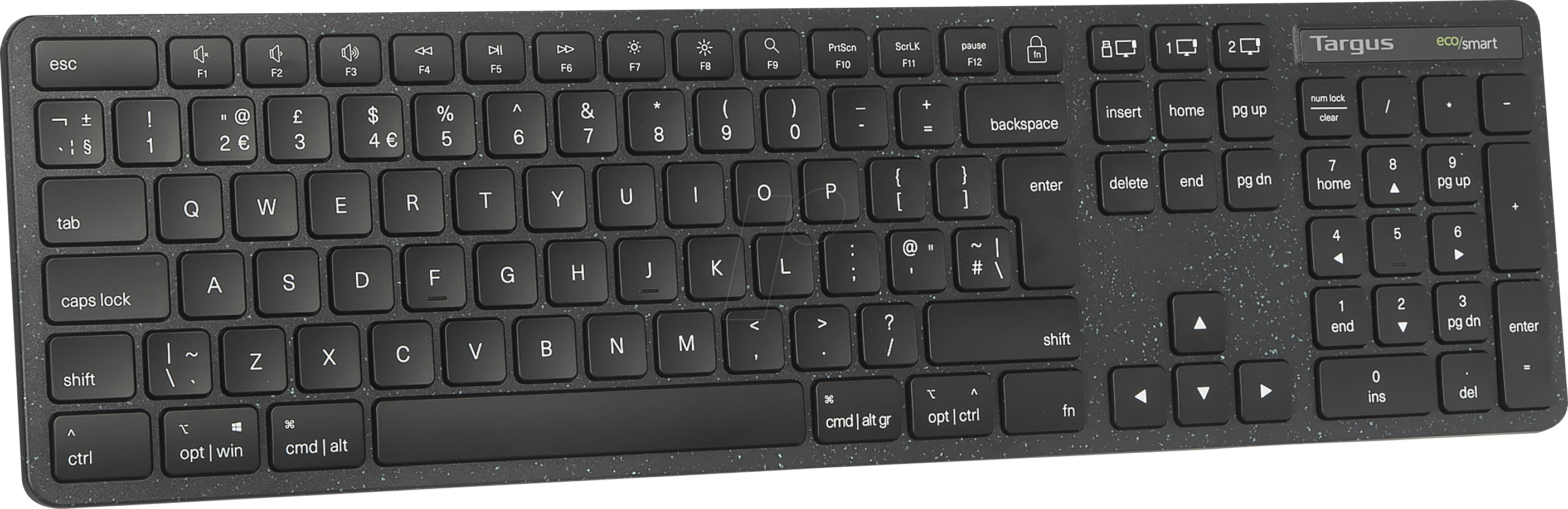TARGUS AKB873UK - Funk-Tastatur, Bluetooth, schwarz, UK