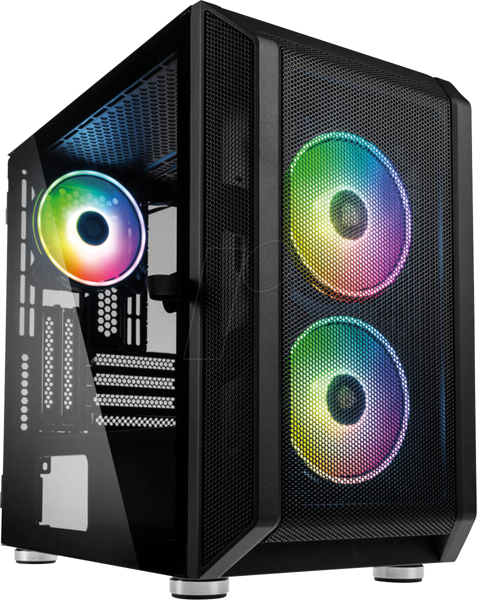 KOLINK 03590 - Kolink Citadel Mesh RGB Micro-ATX Gehäuse - schwarz