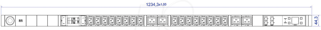 Thumbnail - BACH 802.7501-S - PDU, 16x C13, 4x C19
