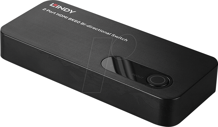 LINDY 38339 - HDMI Switch, 2 Port, 8K 60 Hz