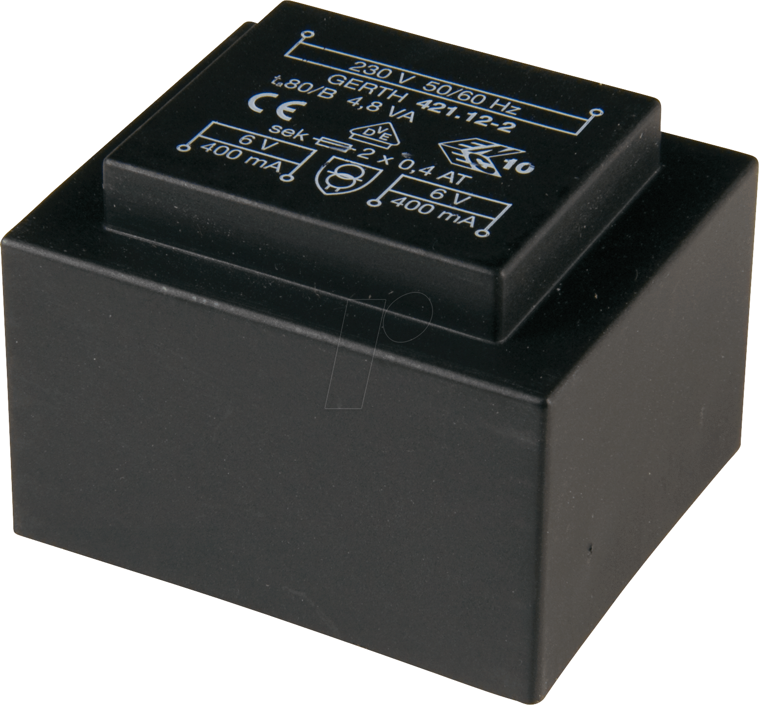 421.09-1 - Printtrafo, 4,8 VA, 9 V, 533 mA, RM 25 mm