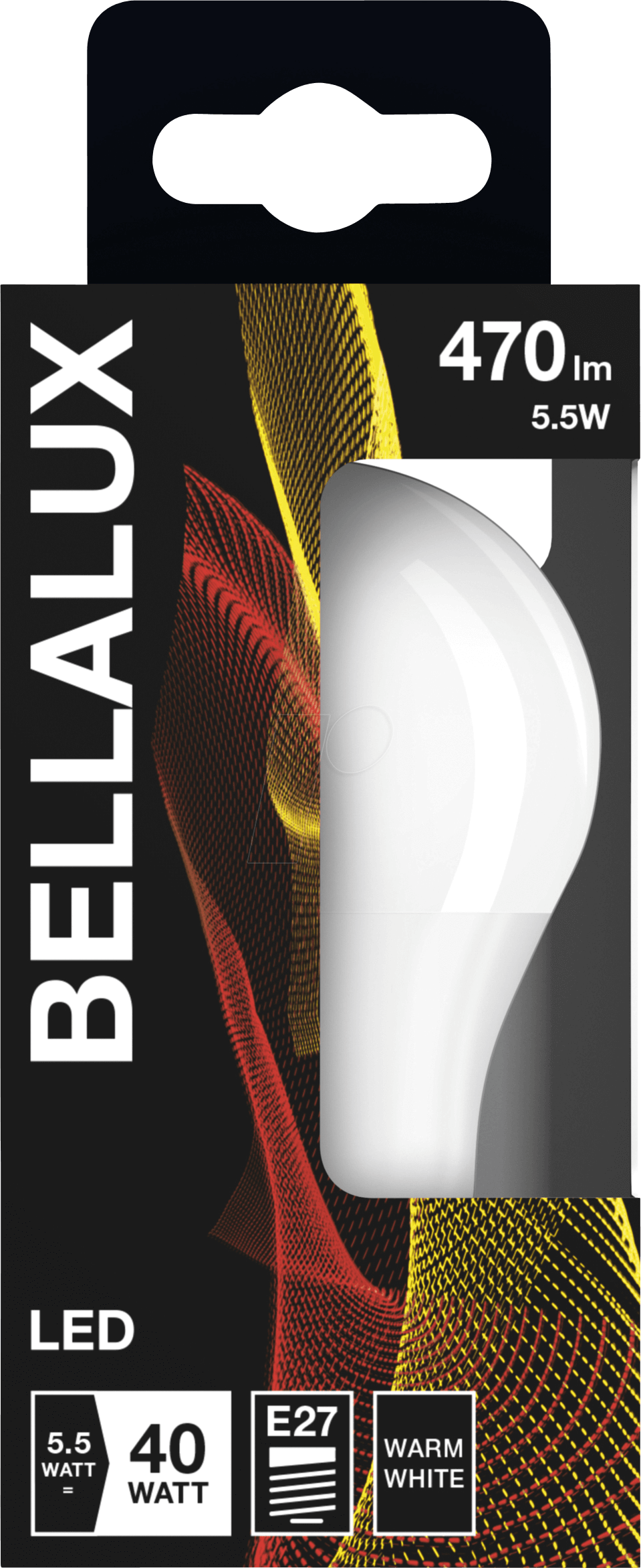 BELLA 5128064 - LED-Lampe E27, 5,5 W, 470 lm, 2700 K