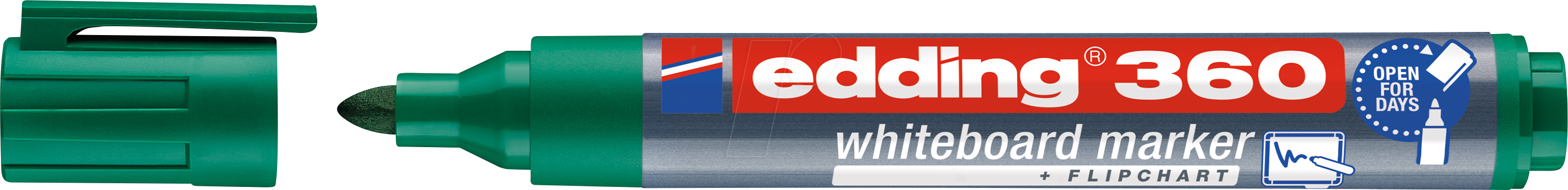 EDDING 360GN - Whiteboard Marker, 1,5 - 3,0 mm, grün