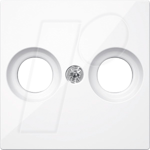 EL SM 41220325 - System M, Zentralplatte, Antennendose, aktivweiß, glänzend