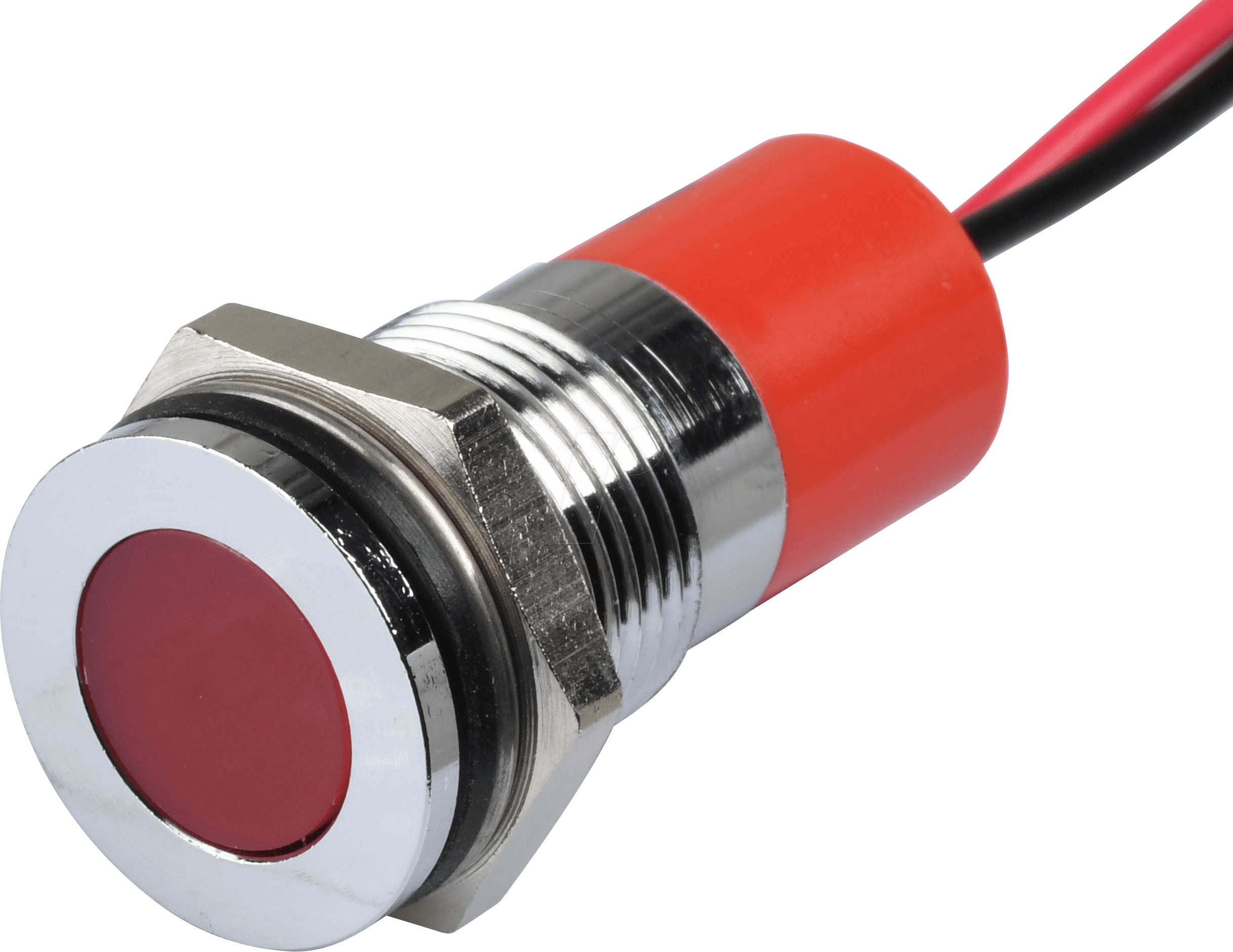 APM Q14F3C R220E - LED-Signalleuchte, rot, 220 V, Ø 14 mm, bündig, bedrahtet