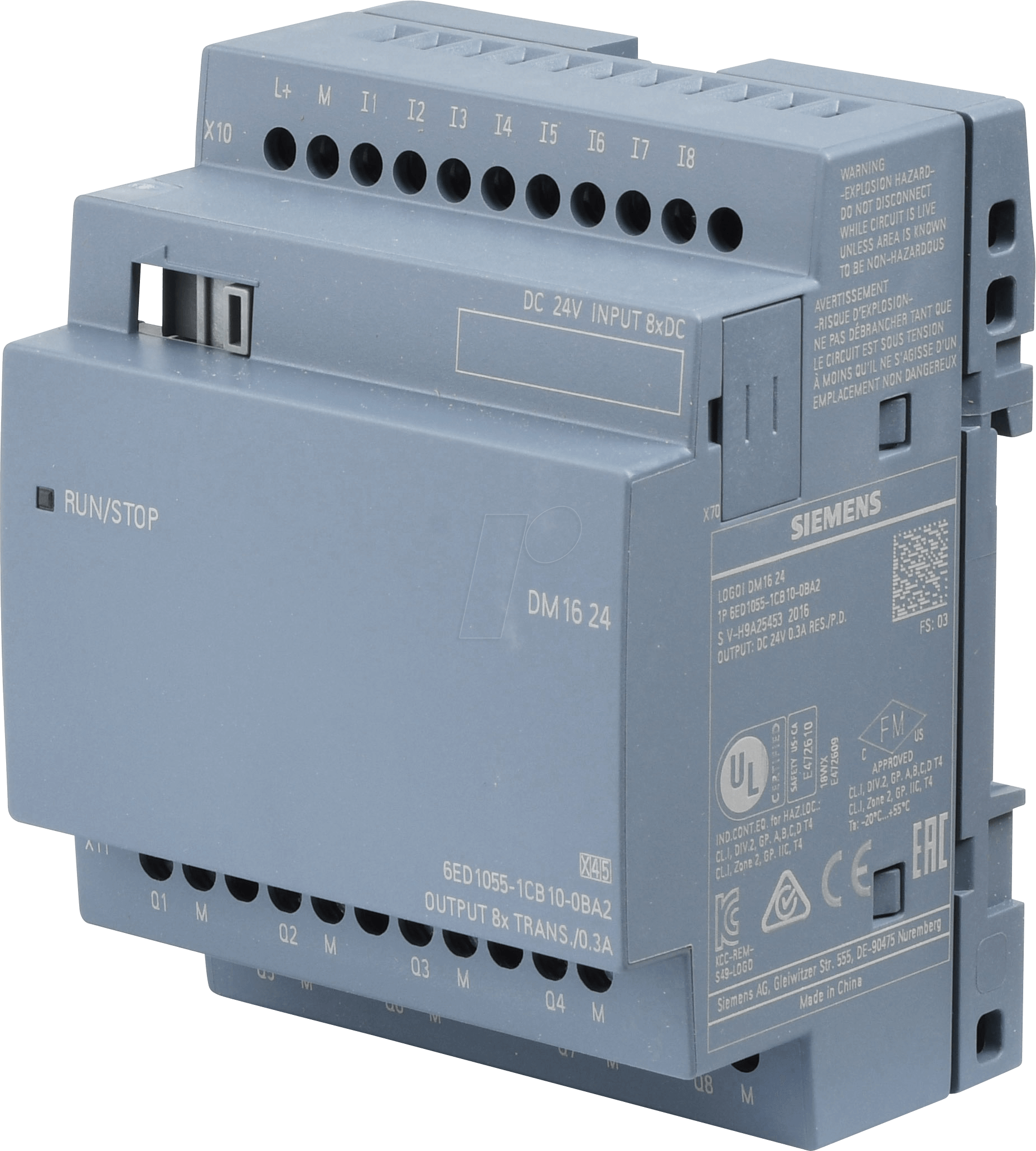 LOGO8 DM16 24 - LOGO!8 Erweiterungsmodul - 8xEin / 8xAus 24V DC