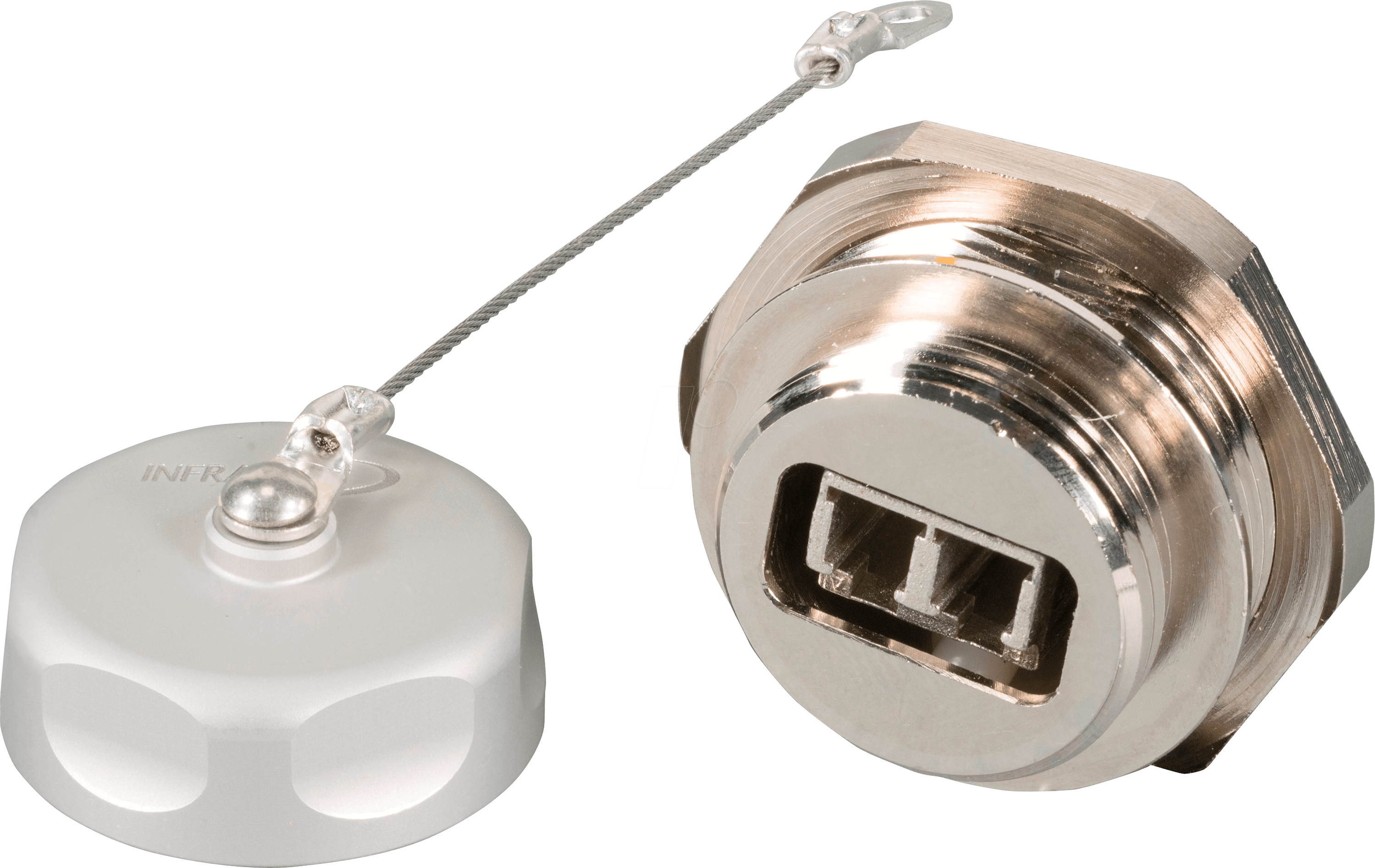 IP67DFKLCDM - LC Duplex Durchführungskupplung, M25