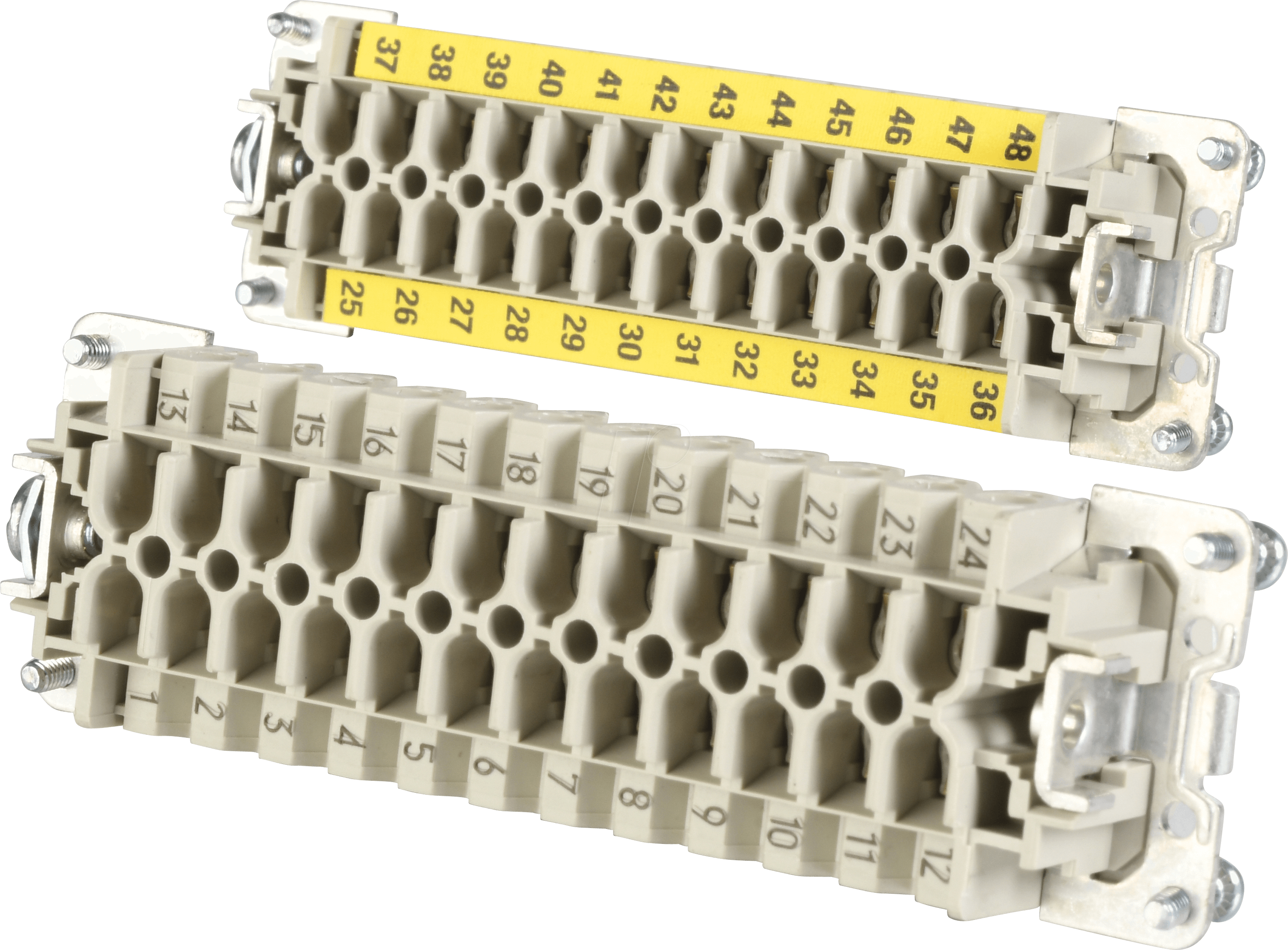 BAS BUS 48 2,5 - revos BASIC Einsätze, Buchse , 48 + PE , mit Drahtschutz