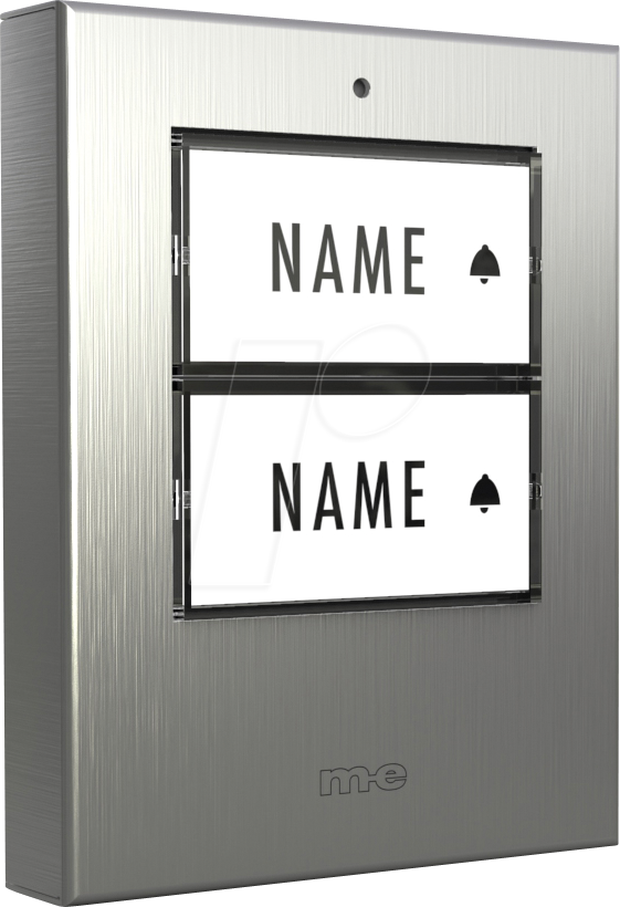 ME BELL-502 TXEG - Funkgong Sender 2-Familienhaus, Edelstahl gebürstet