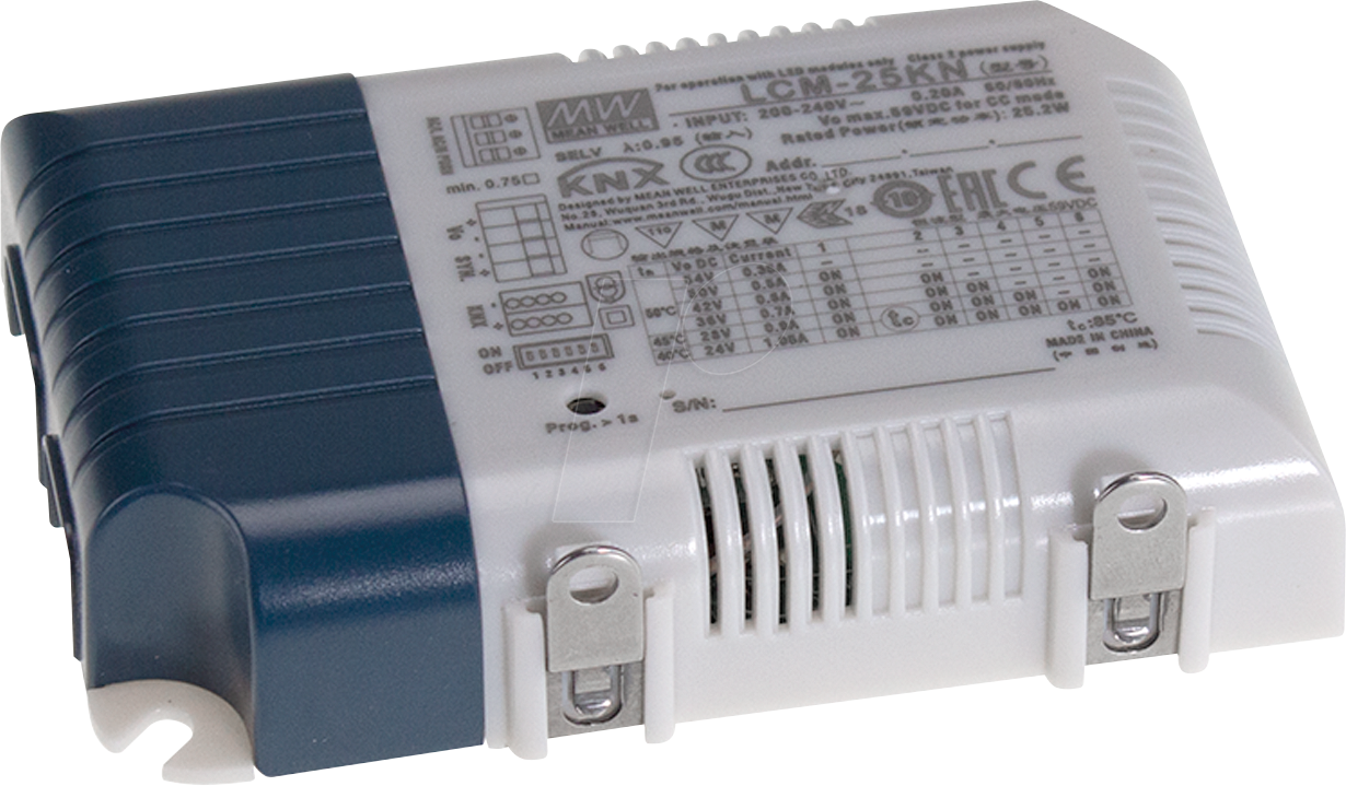 MW LCM-25KN - LED-Netzteil, 25 W, 0,35 A - 1,05 A, CC
