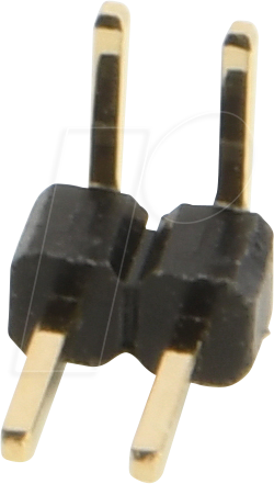 Thumbnail - W+P 946-132 - Stiftleiste RM 2,54mm, gewinkelt, 1-reihig, 2-polig