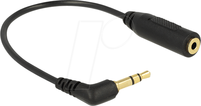 DELOCK 65675 - Audio Kabel, 3,5 mm Klinkenstecker auf 2,5 mm Kupplung, 0,17 m