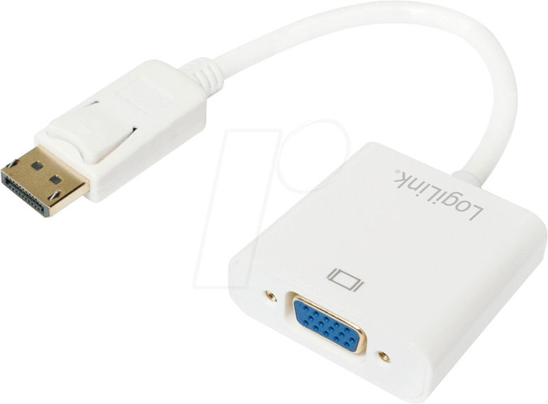 LOGILINK CV0059B - DisplayPort Adapter, DP Stecker auf VGA Buchse