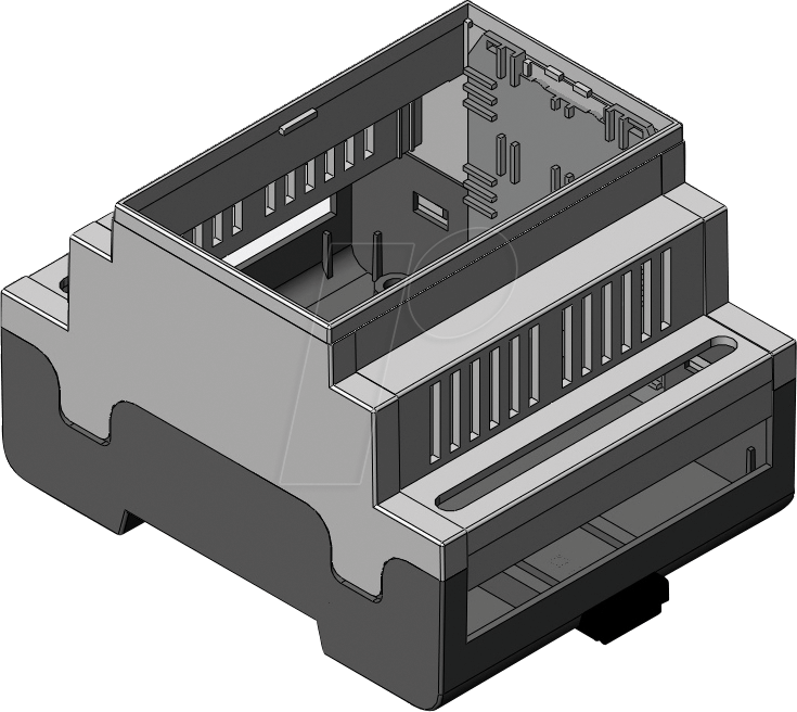 APRA DB4 OBK - Leergehäuse, offen, 72 x 58 x 90 mm, 4 TE