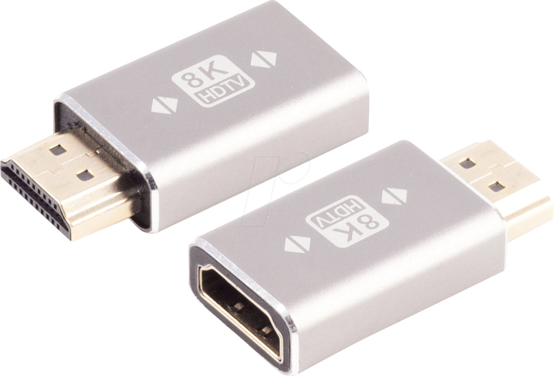 Thumbnail - SHVP SP10-01054 - Adapter HDMI Stecker/Buchse, 8K 60 Hz Metall