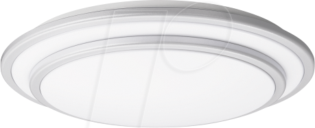 BLULAXA 49978 - Deckenleuchte, Nia-S, 16 W, 2000 lm, 3000 K, weiß/doppelsilber