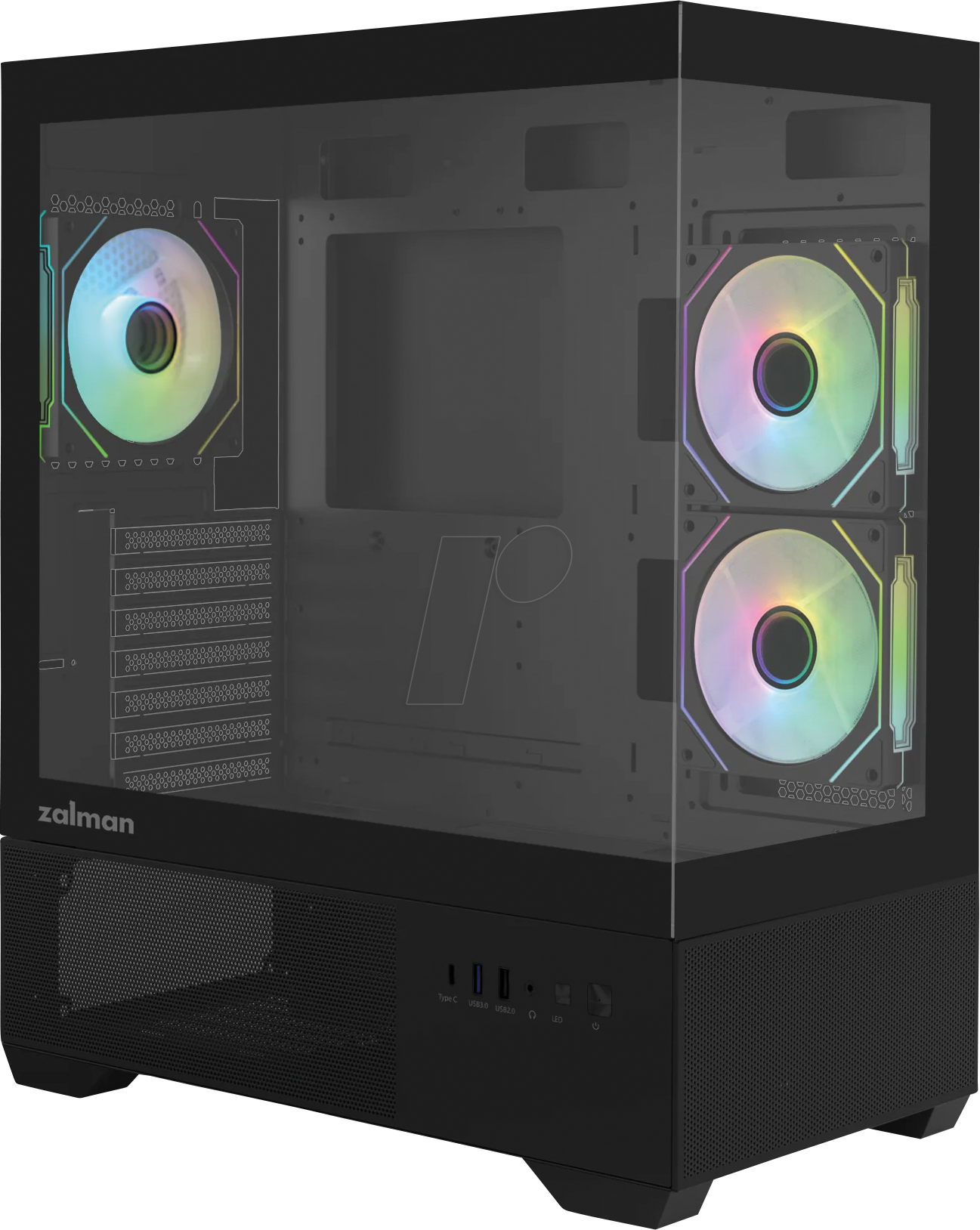 ZLM 50484 - Zalman CHRONIX PC-Gehäuse, Midi-Tower