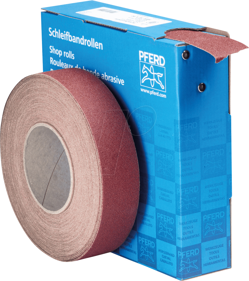 Thumbnail - PFERD 45016408 - Korund Schleifbandrolle Gewebe SBR Breite 38 mmxLänge 25m A80