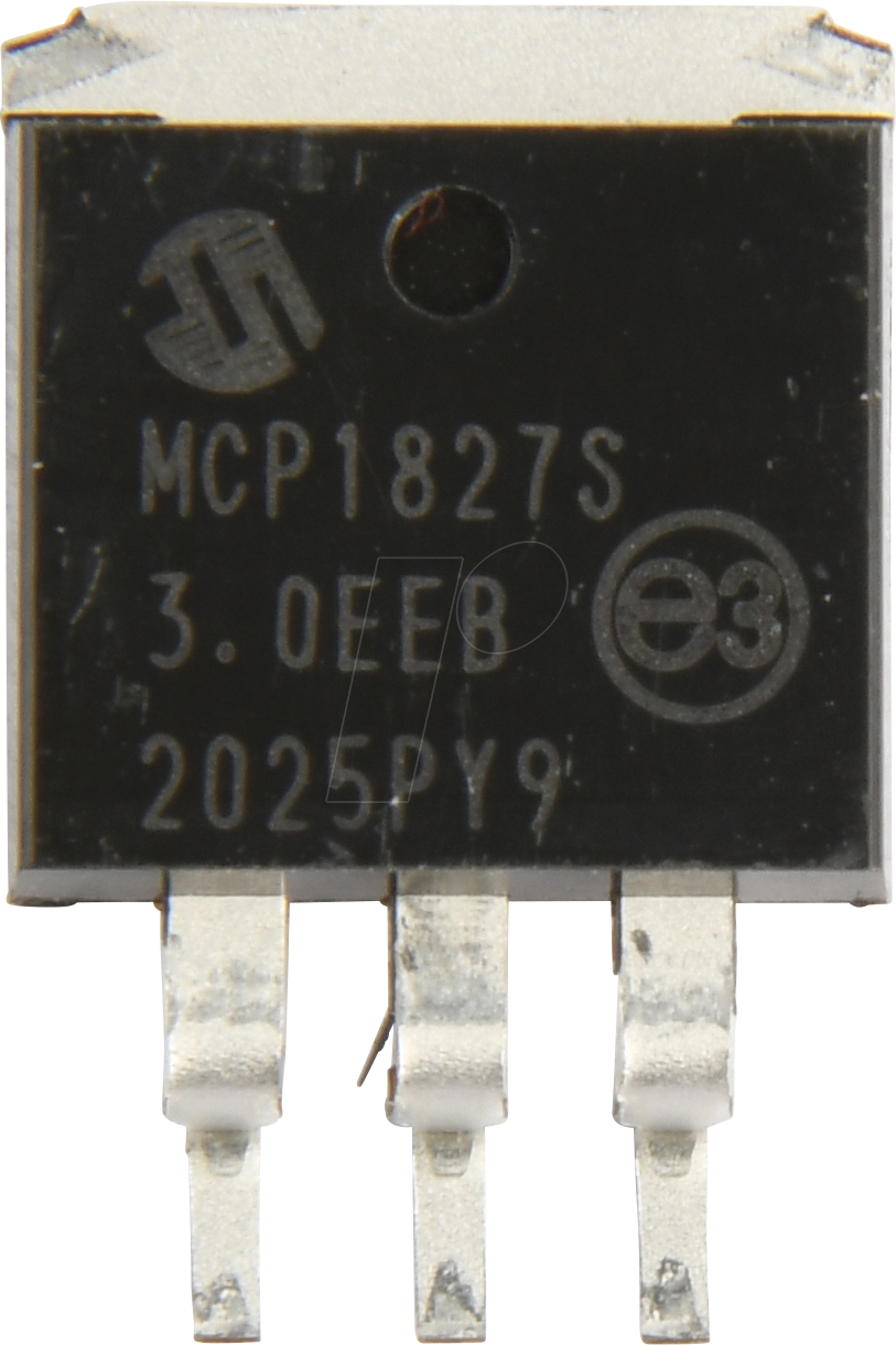 Thumbnail - MCP1827S3002EEB - LDO, Uout 3V, Uin 2,3..6V, 1,5A, DDPAK-3