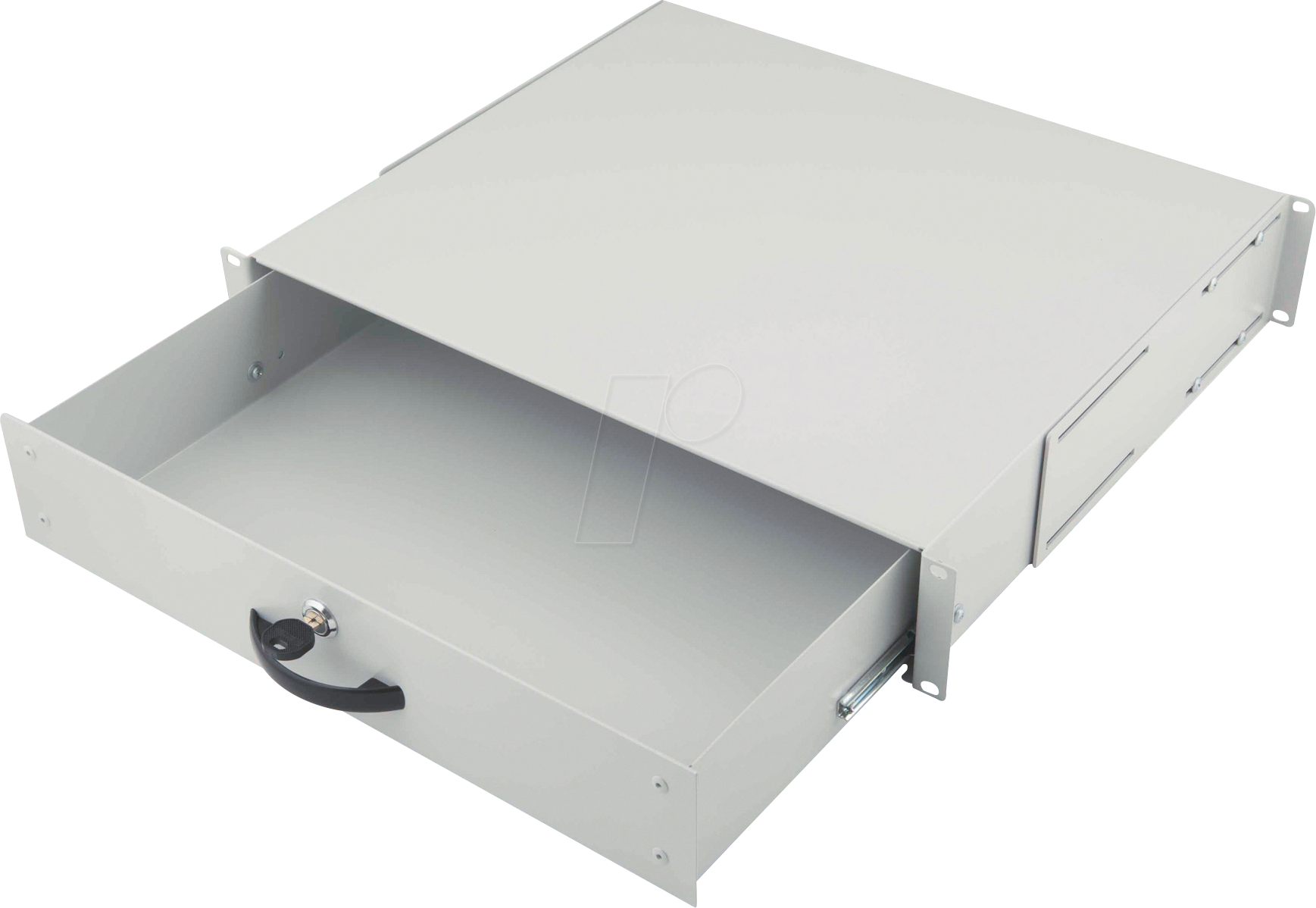 DIGI DN19 KEY2U - 19'' Schublade, 2HE, grau