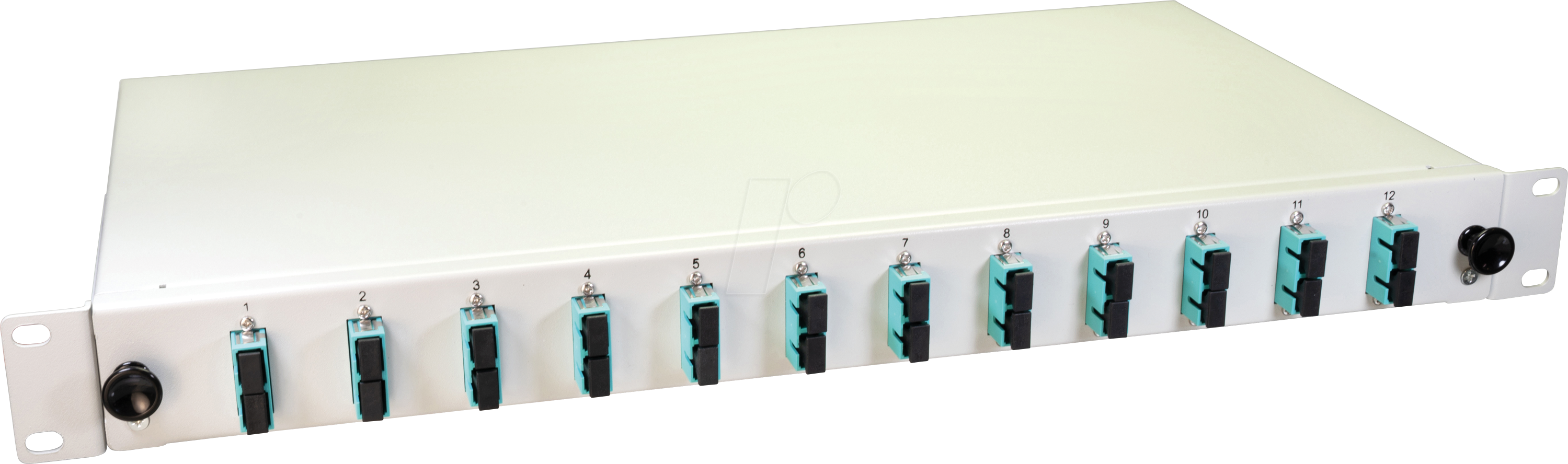 LW 24G50OM3DSC - 19'' LWL Spleißbox, 12x SC Duplex OM3, 1HE