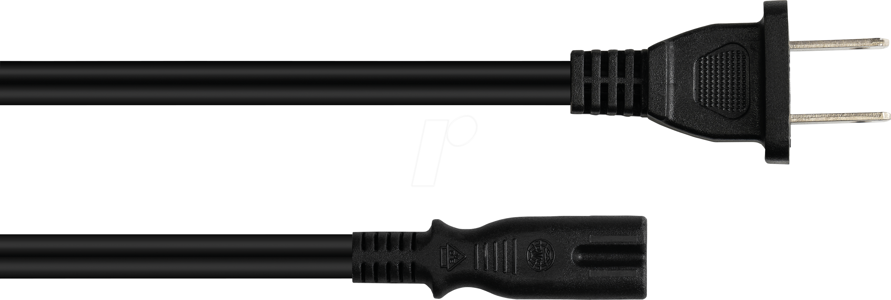 KM SK4070-S030 - Netzkabel, US Stecker, Typ A, 3 m, schwarz, C7