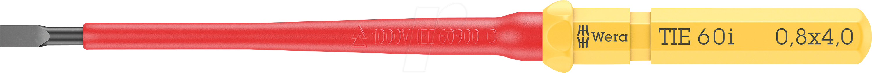 WERA 05006503001 - Wechselklinge Kraftform Kompakt, VDE 60 i, Schlitz, 4,0 mm