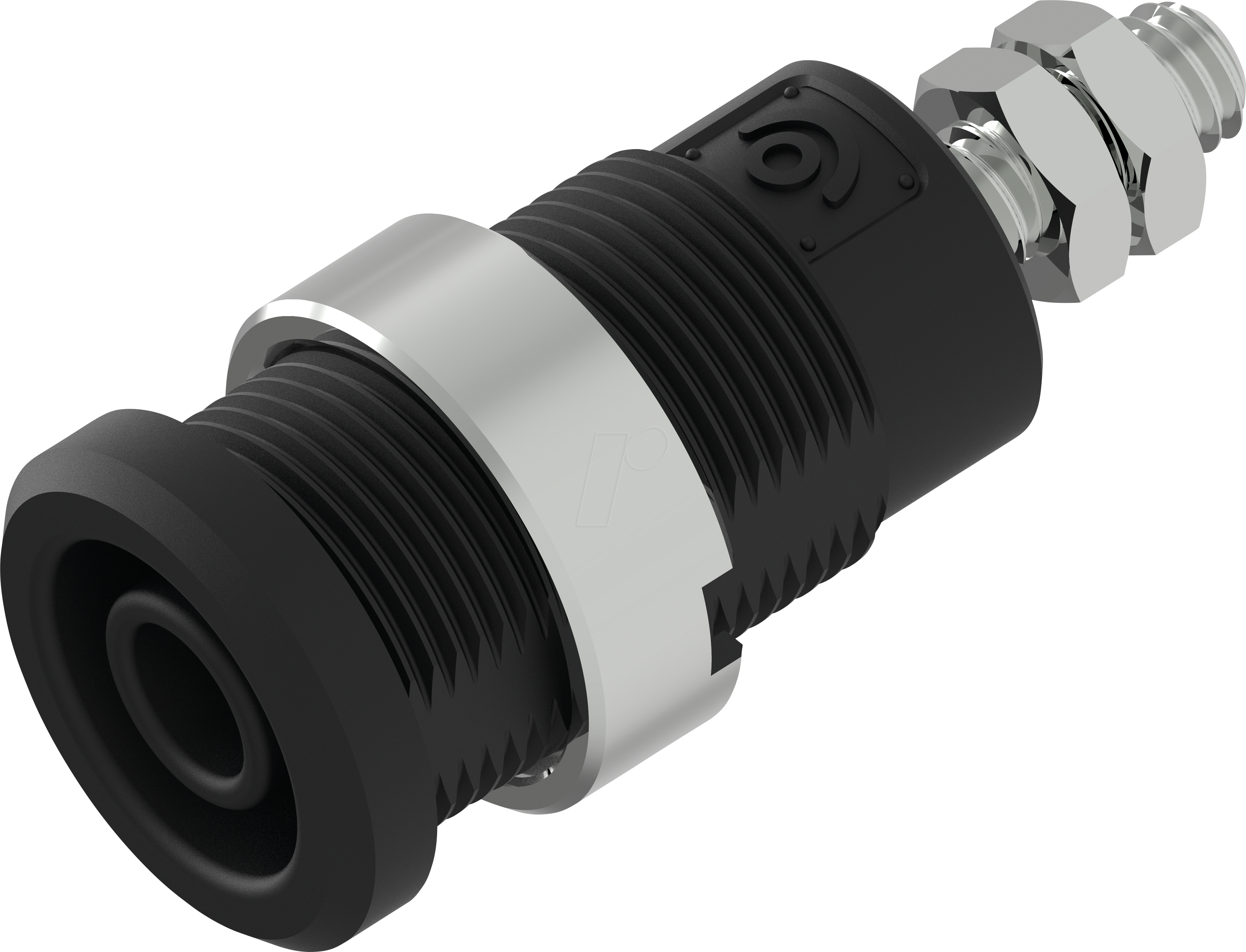 PJP 3265-C-SW - Sicherheits-Bananenbuchse, 4 mm, M4, schwarz