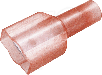 Thumbnail - IFS-R-6,35 - Flachstecker-vollisoliert, Breite: 6,35mm, rot