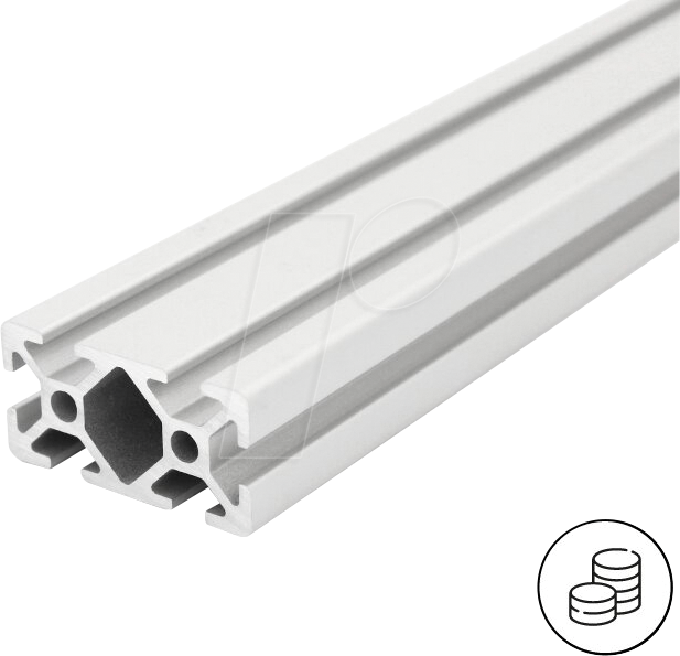 P20 20X40-0500L - Aluminiumprofil 20x40 L I-Typ Nut 5 leicht, 500mm