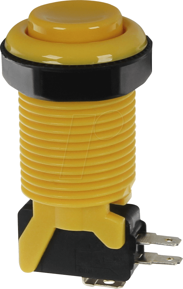 ARC BUTTON YE - Arcade Button mit Mikrostaster gelb