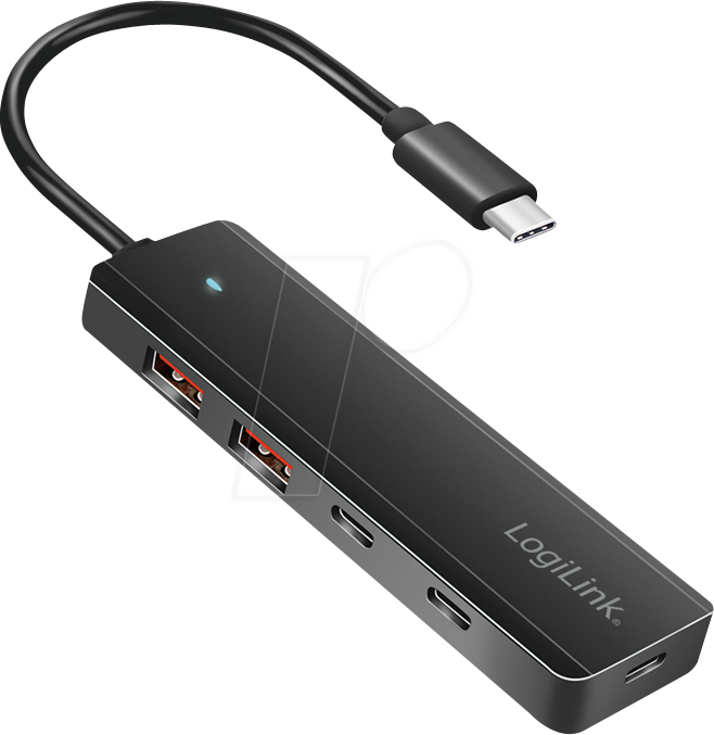 LOGILINK UA0412 - USB 3.0 Hub, 4 Port, USB-C, Slim