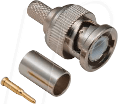 BKL 0401003-D - BNC-Stecker, Crimpausf., RG 174/U